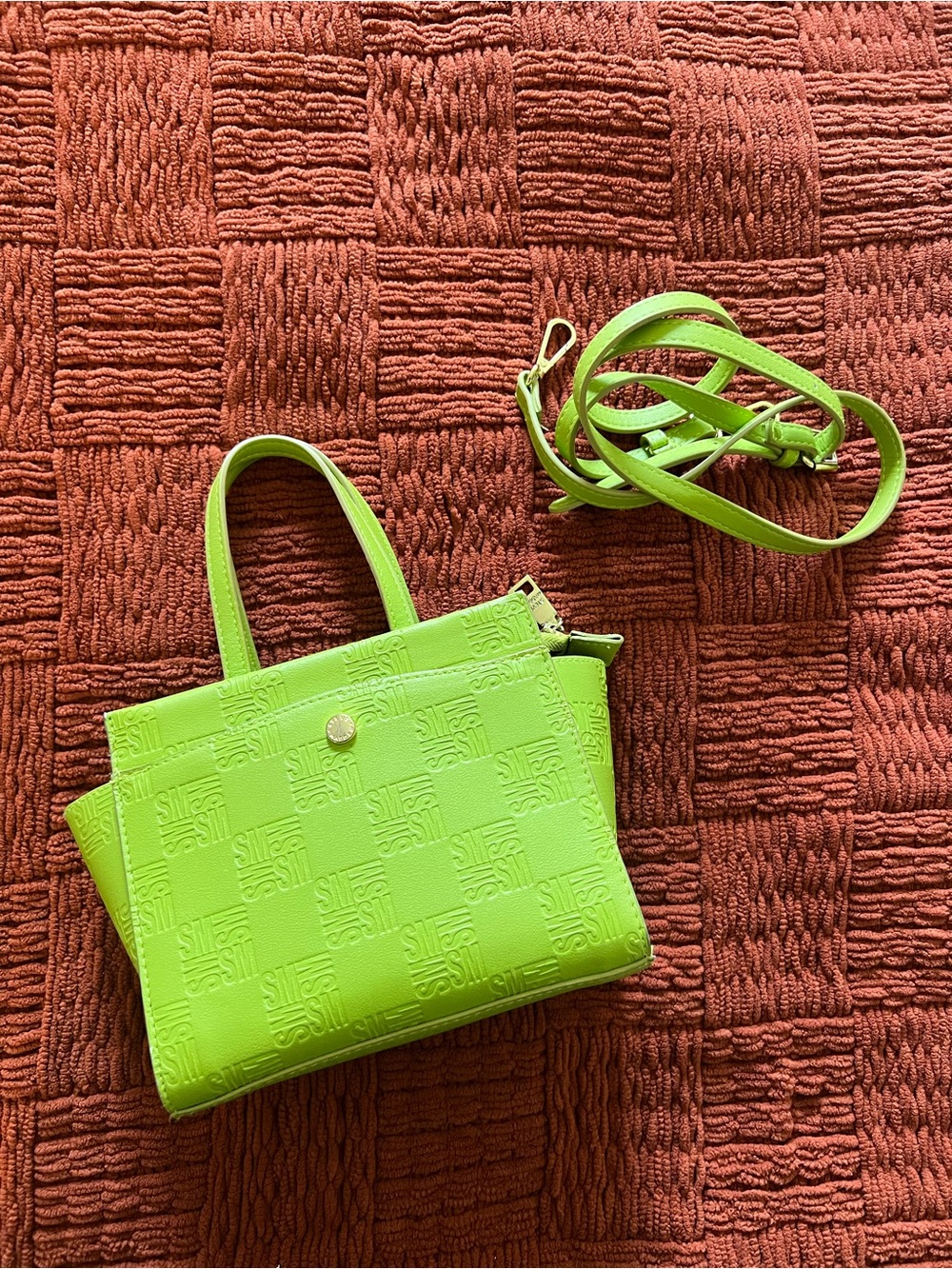 Neon Green Mini Tote Crossbody Bag - Steve Madden